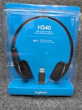 NEW Logitech H340 USB Computer Headset Noise Cancelling Mic 981-000507 picture