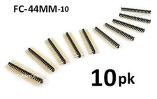 10-Pack of 44-Pin Male/Male IDC 2.5