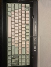 Massdrop / Drop CTRL keyboard with Jade Switches, Wired Mint Green Plant Design picture