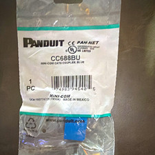 Panduit Mini-Com CC688BU Cat 6 to Cat 6 Coupler Jack Module UTP RJ45 Blue picture