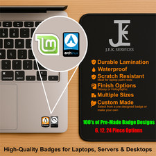 Linux Distro Case Badge Sticker – OEM & Custom Decals for PC, Laptops & Servers picture