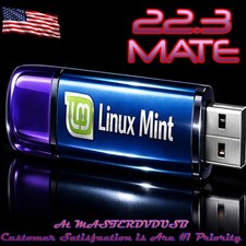 Linux Mint MATE 22.3 – 64‑bit Bootable USB – Waterproof Metal picture