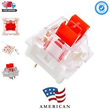 Pack 32 Red Switches,3 Pin Key Switch - Cherry MX Equivalent DIY Replaceable ... picture