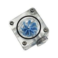 Red Impeller Square Acrylic Water Flow Indicator PC Cooling Monitor G1/4 picture