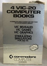Set of 4 Commodore VIC-20 Computer Books Games, Graphics, Simulation+ w/OG Box picture