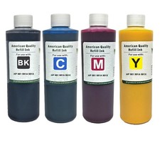 Ink Cartridge Refill Kit Bottles BKCMY Pigment Ink for HP 981 981A 981X-4X500ml picture