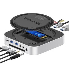 ORICO MiniLink Mac mini USB Hub Compatibility with NVME/SATA M.2 SSD Enclosur... picture