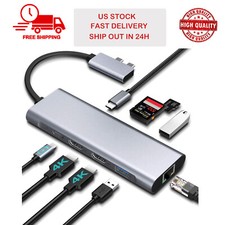 9-in-2 USB-C Docking Station 2*USB 3.1 Type C Male to HDMI*2 Massive Expansion picture