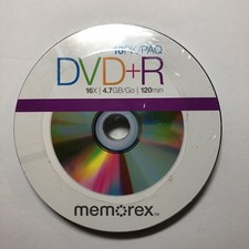 Memorex DVD+R 10 Pack 16X 4.7 GB 120 Min Factory Sealed picture
