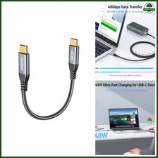 ZeroneTeck USB4 6inch for Thunderbolt 4 Cable 0.5FT, 40Gbps USB C to USB C Data picture