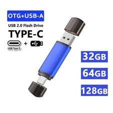 2PCS 5PCS 32G 64G 128GB USB Flash Drive 2.0 Type C Memory Stick Data Storage LOT picture