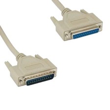 [Lot10] 6Ft DB25 25Pin Male to Female Cable 28AWG Serial RS232 Printer DTE Scann picture