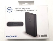 Dell Power Companion 43Wh 12000mAh W/ 2x Adapter Cables P/N: PW7015M Tested picture