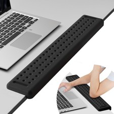 L Shaped 60CM Desk Long Wrist Rest Elbow Black Memory Foam Arm Edge Cushion picture
