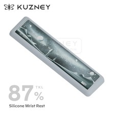 KeysMe 87% TKL Soft Silicone Wrist Rest Ergonomic Anti-Fatigue Hand Support picture