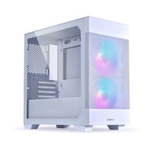 LIAN LI High Airflow Micro ATX White PC Case, RGB Gaming Computer Case, Mesh picture