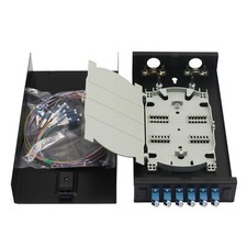 LC-SM 6 Duplex 12 Port Wall Mount Fiber Enclosure with Spool Singlemode LC-UP... picture