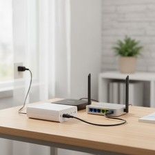 Reliable 12V 2A Mini UPS Battery Backup with 8.7ft Cord for Routers & Cameras picture