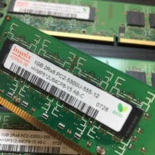 2PCS Hynix 1GB 2Rx8 PC2-5300U-555-12 HYMP512U64CP8-Y5 AB-C 0728 Memory RAM Stick picture