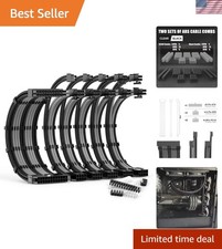 PSU Cable Extension Kit 30CM Length with Two Sets of Cable Combs,1x24Pin/2x8P... picture