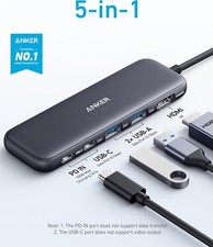 Anker USB C Hub, USB-C Hub (5-in-1) with 4K HDMI Display, 5Gbps Data Port picture