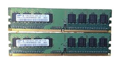 Samsung 1GB (2x512MB) DDR2 PC2-4200U 533MHz Desktop RAM M378T6553CZ3-CD5 picture