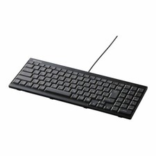 Buffalo USB connection Wired Slim Keyboard bskbu14?Series blk picture