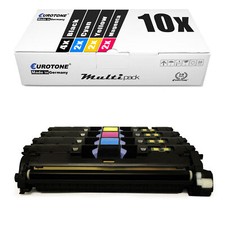 10x Eurotone Eco Cartridge Replaces HP C9700A C9701A C9702A C9703A 121A picture