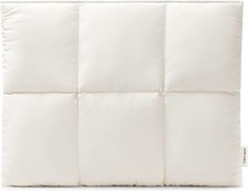 Quilted Puffer Laptop Carrying Case for Women, 13 Inch 14 Inch Puffy Sleeve Rice picture