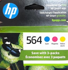 HP 564 Cyan, Magenta, Yellow Ink Cartridges (3-Pack 2025) picture