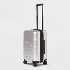 Carry On Hardside Suitcase - Open Story Silver picture