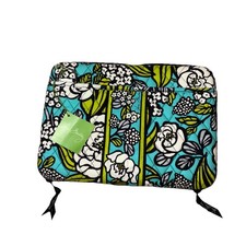 NWT Vera Bradley Tablet Case 10x8, Vibrant Teal Blue, Lime Green, White Flowers picture