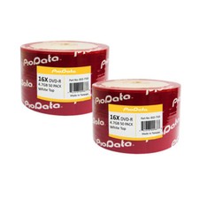 100 PioData Blank DVD-R DVDR 16X 4.7GB White Top non-printable Disc 832-710 picture
