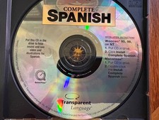 Transparent Language Complete Spanish CD Software 1999 picture