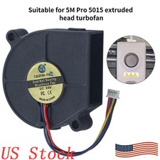 24V Extrusion Head Cooling Fan Dual Ball Cooling Fan 3D Printer for 5M Pro 5015 picture