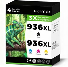 936XL (936e) Ink Cartridges Combo Pack Replacement for HP 936 e XL for OfficeJet picture