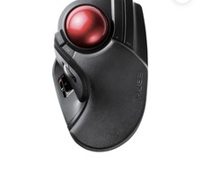 Elecom Huge Trackball Mouse 2.4GHz Wireless USB 8-Button M-HT1DRBK Window PC Mac picture