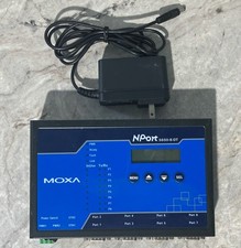 MOXA NPort 5650-8-DT w/Adapter -Power on Tested Only picture