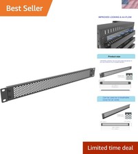 1U Perforated Rack Mount Blank Panel - Steel picture