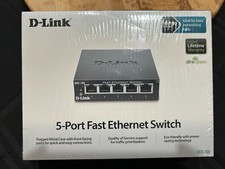 D-Link 5-Port Ethernet Desktop Switch DES-105 10/100 RJ45 200 Mbps Network Hub picture