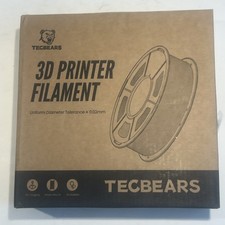 TECBEARS PLA Filament 1.75mm Black 1KG Neatly Wound 3D Printer Filament for Arts picture