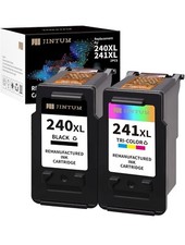 JINTUM  Ink Cartridge Replacement for Canon (1 Black, 1 Tri-Color) picture
