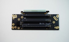2U PCIE 4.0 Gen4 x16 to x8/x4/x4 Trifurcated Riser Card with Flex Cable picture
