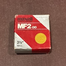 Maxell MF2DD 3.5 Floppy Disks 10 Pack  NOS. Open box.  Never used.  picture