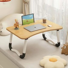 Foldable Laptop Bed Table Lap Desk Portable Tray with Cup Holder picture