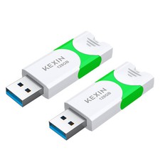 KEXIN USB 3.0 128GB 2PCS Retractable Flash Drive High Speed Transit to ≥80MB/S picture