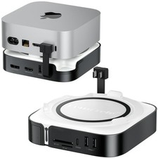 Mac mini M4 Dock, USB-C Hub for Mac mini M4/M4 Pro 60Hz Dual Monitor Card Reader picture