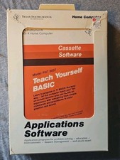 VINTAGE Texas Instruments TI-99/4A Teach Yourself Basic Software PHT 6007 picture