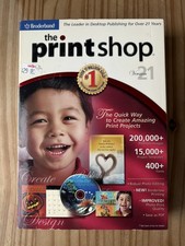 NEW Factory Sealed Broderbund The PrintShop Version 21, 2 CD Set PC 2005 Windows picture