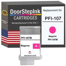 DoorStepInk Compatible Ink Cartridges For Canon PFI-107 Magenta 130ml-USA picture